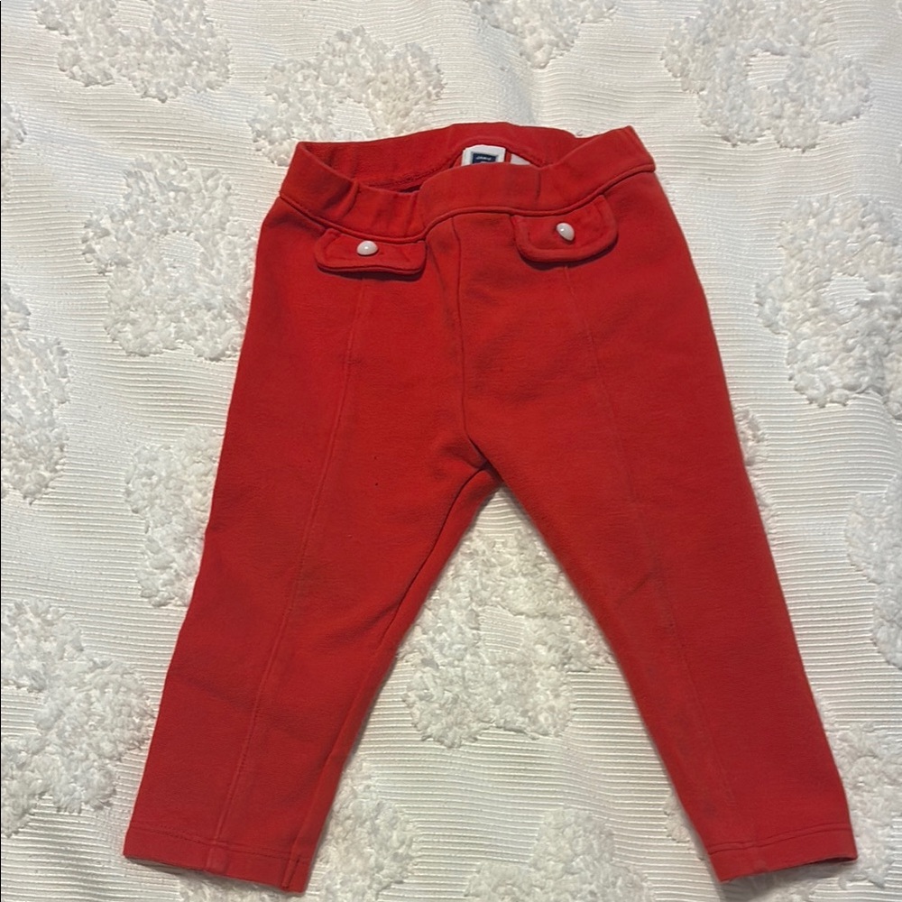 Janie and Jack Vibrant Red Leggings